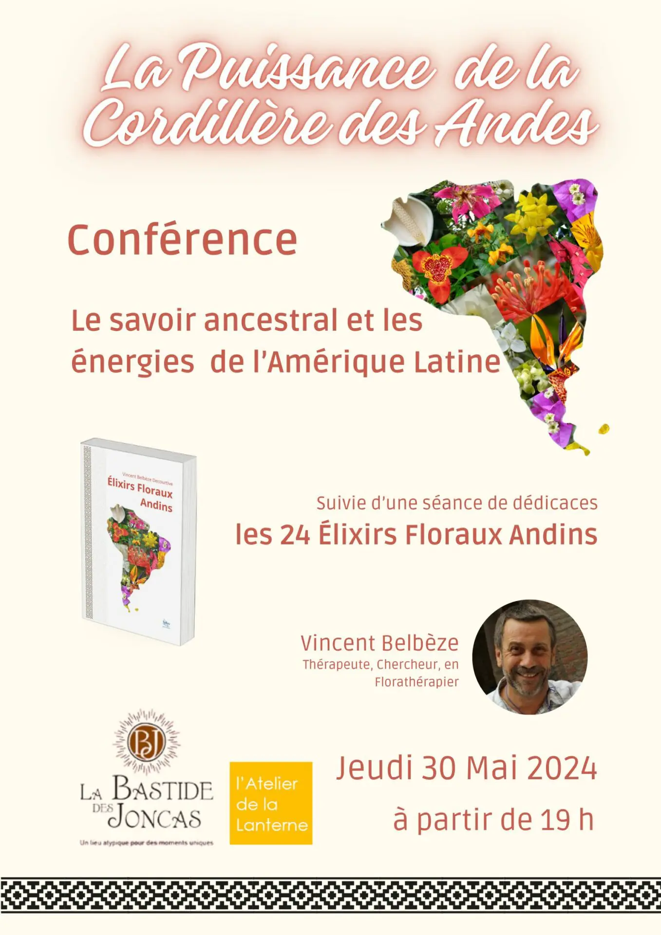 affiche conference et dedicaces Vincent B. 30 MAI 24